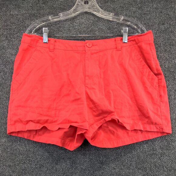 Columbia Women's Chino Shorts Pink Size 14 100% Cotton Slash Pockets - Picture 5 of 10